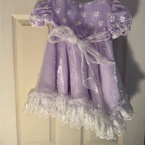 Little Brittany Lavender Floral Dress